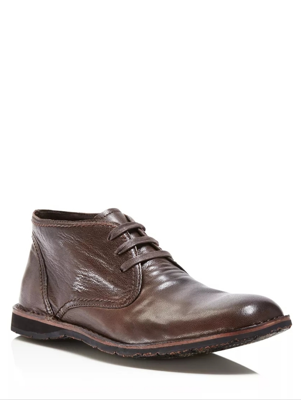 John Varvatos USA Brown Leather Lace Up Hipster Chukka Boots Men's Size 7.5